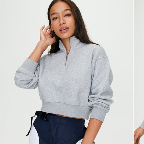 Aritzia TNA Perfect 1/4 zip sweatshirt - Picture 1 of 11
